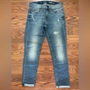 Gap Women’s Girlfriend Denim Jeans Size 24, Distressed